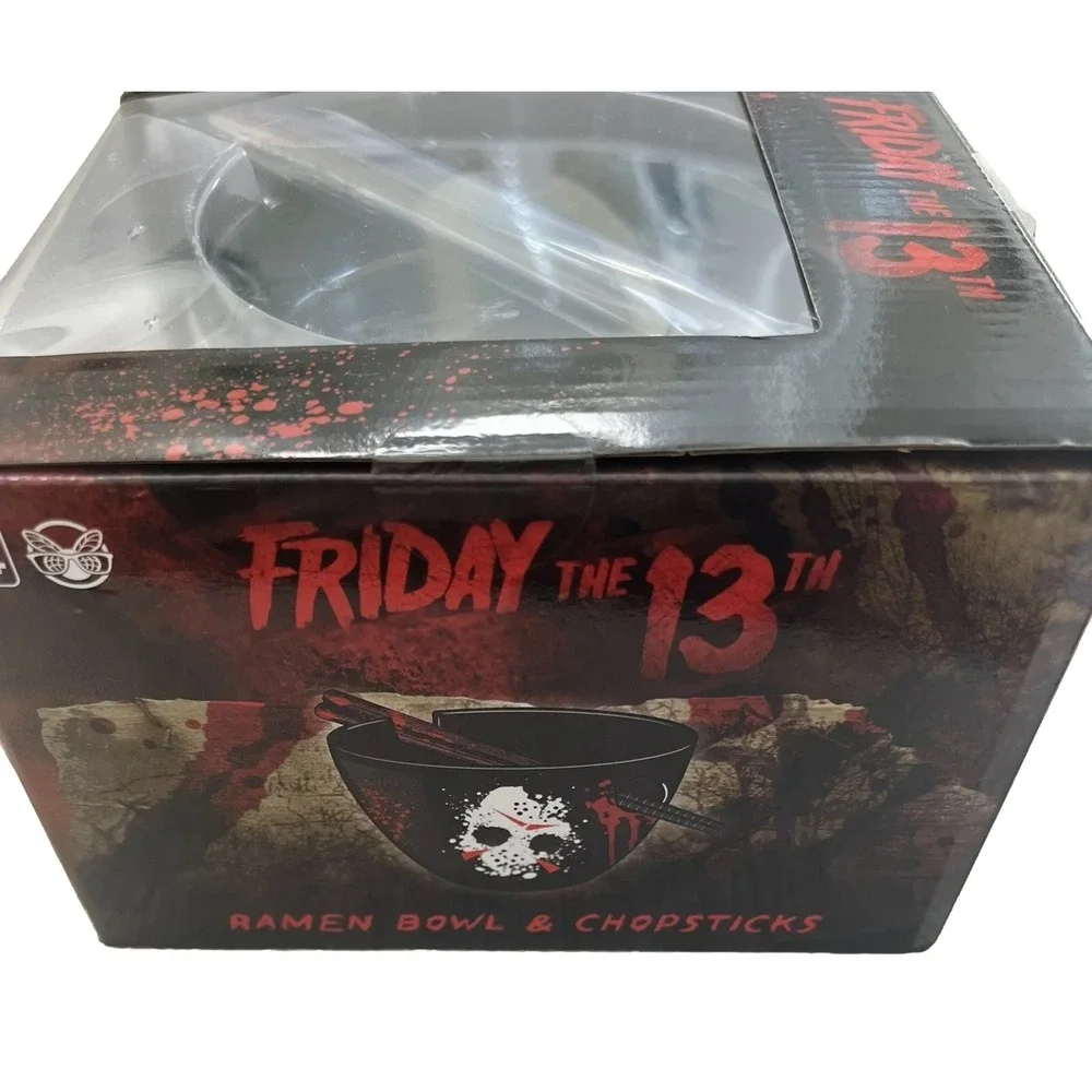 Friday The 13th Ramen Bowl & Chopsticks.‎ Horror Collectors. New In Box.